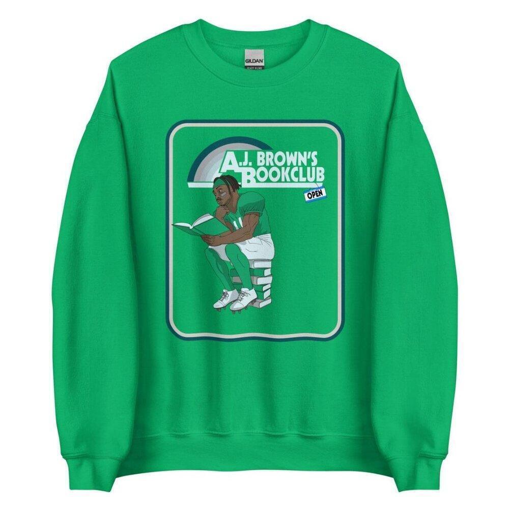 Brown_S Book Club Crewneck Sweatshirt Philadelphia Eagles Funny Retro - Picture 1 of 4
